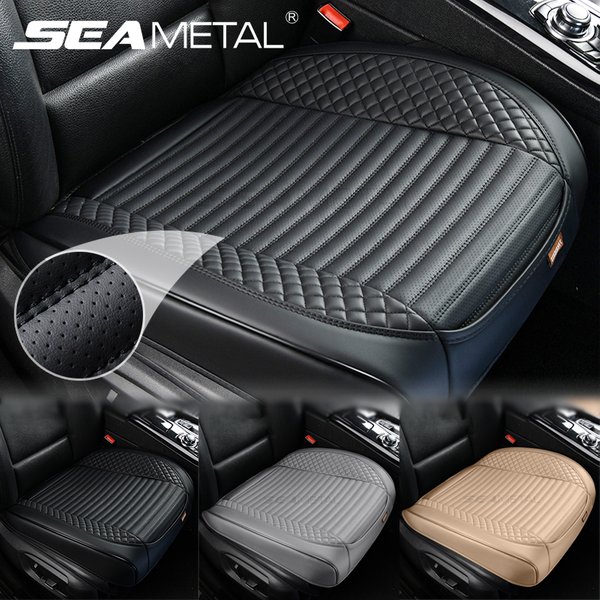 SEAMETAL housse de siège de voiture entièrement enveloppée trou respirant PU coussin de siège avant de voiture universel anti-dérapant housse de protection de chaise automatique