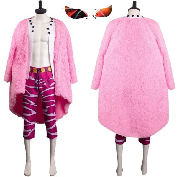 Costume de Cosplay fantaisie Anime Doflamingo, déguisement pour hommes adultes, veste, Cape, pantalon, lunettes, vêtements de fête de carnaval d'halloween