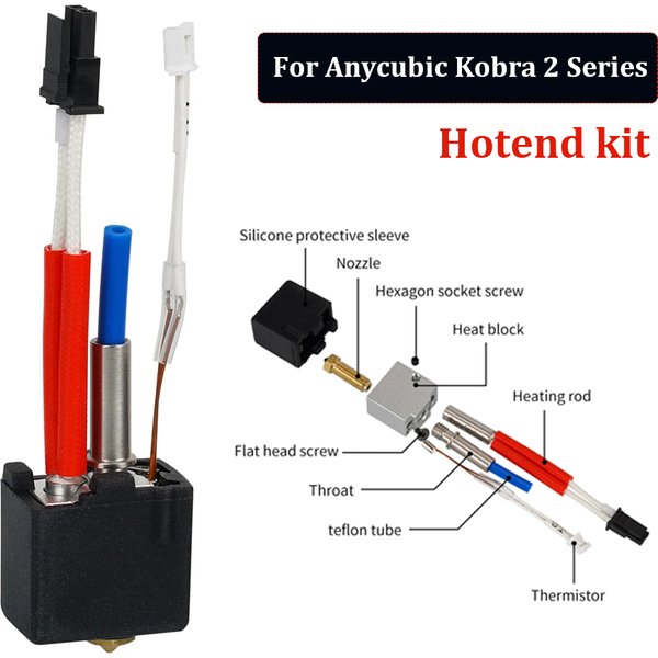 Hotend-Kit für Anycubic Kobra 2, Hotend für Anycubic Kobra2/ Kobra 2 Plus/ Kobra 2 Pro/ Kobra 2 Neo, Hotend-Kit