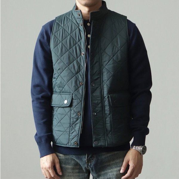 Réplique de gilet en coton matelassé pour hommes, rétro américain décontracté, couleur unie, col montant, diamant, veste de travail en pur coton