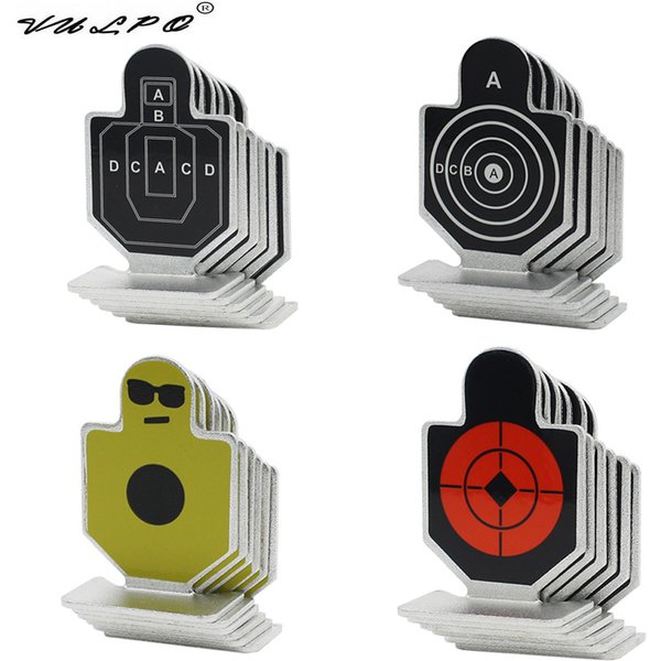 VULPO 6 pièces/lot jeu de cibles de tir tactique cible de pratique Airsoft de chasse Durable cible en métal