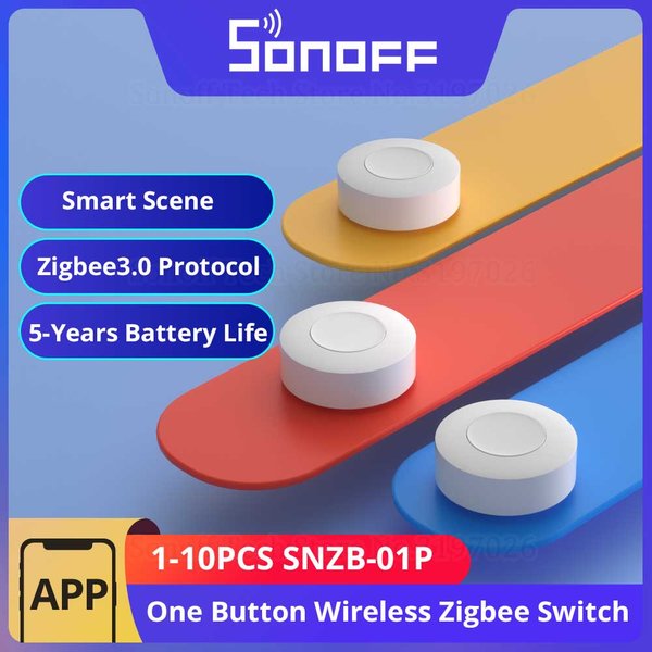 SONOFF SNZB-01P Smart Zigbee Wireless Switch 1–10 Stück Smart Scene über eWeLink Zwei-Wege-Steuerung mit TX Ultimate NSPanel Pro Switch