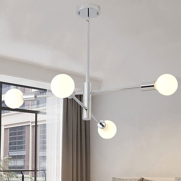 Plafonnier Sputnik Vintage à 2/4/8 Têtes, Luminaire Décoratif de Plafond, Idéal pour une Chambre à Coucher, une Cuisine ou un Salon
