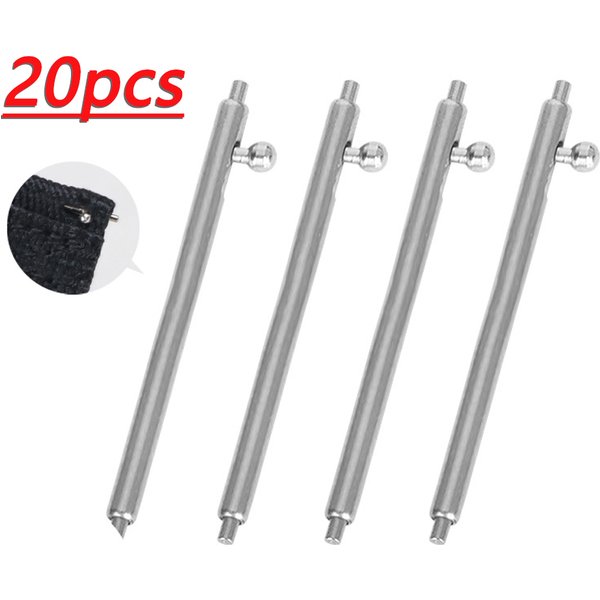 20 Stück Schnellspannfederstifte Uhrenarmband 18 mm 20 mm 22 mm 24 mm 1,5 mm 1,8 mm Edelstahlarmband Verbindungsstifte Warches Zubehör