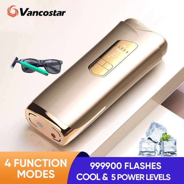 Épilation au laser Vancostar Cool pour femmes et hommes 999999 Flash 4 modes de fonction tondeuse bikini épilateur IPL permanent livraison gratuite