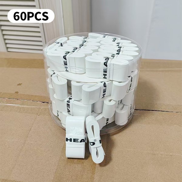 60 pièces bandeaux universels surgrip anti-dérapant raquette de Tennis Padel Absorption des chocs poignées de Badminton fronde raquette de Tennis