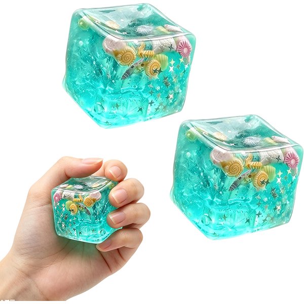Męszczyzny oceaniczne, miękkie piłeczki antystresowe, zabawka fidget, super miękkie, przezroczyste kostki maltozu w kształcie gwiazdek, zabawka do ściskania, zabawka fidget dla dorosłych, łagodzenie