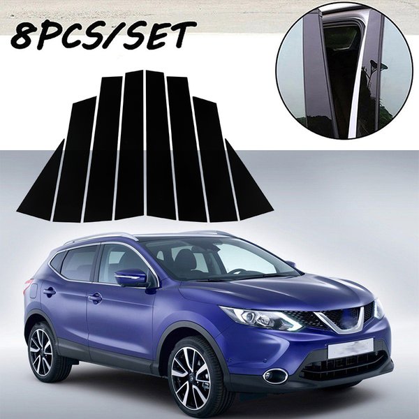 Autopolierter Säulenverkleidungs- und Türfensterzierleisten-Aufkleber für Nissan Qashqai J11 2016-2022 Nissan Qashqai J11 Tuning
