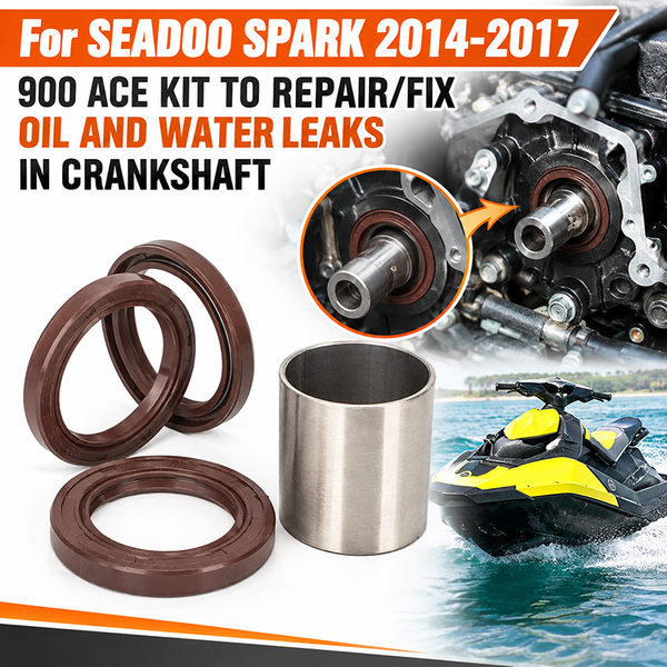 Reparaturset für Kurbelwellendichtung zur Behebung von Öl- und Wasseraustritten für SeaDoo Sea-Doo Spark 2014-2017 Rotax 900 ACE Jet-Ski-Motor, Überholungssatz