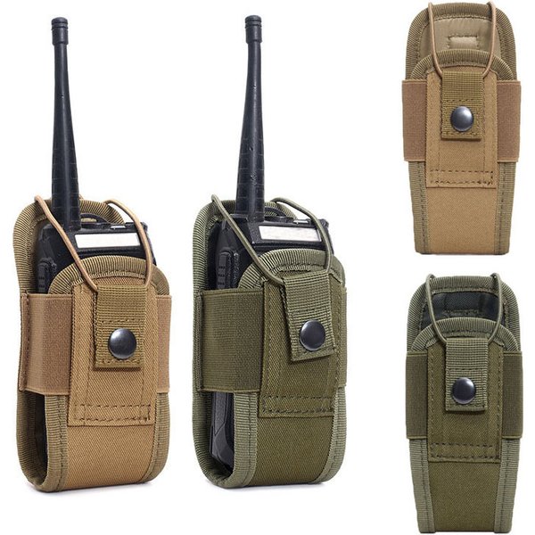 DulMolle-Radio Walperforated Talkie Poudres Sac de taille, Poche de support, Portable Interphone Holster, Sac de transport pour la chasse, le camping, 1Pc