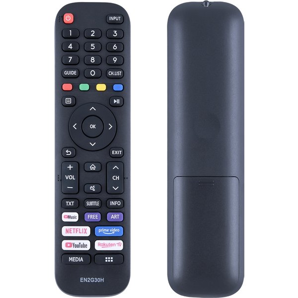 Combinaison de remplacement ABS noir EN2G30H pour télécommande TV LCD Hisense