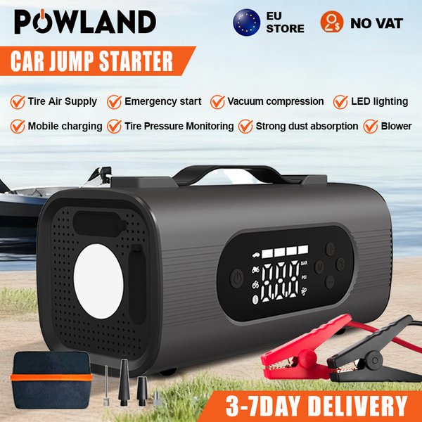26800 mAh Multifunktionale 8-in-1 150 PSI Auto Notstart Power Tragbare Fahrzeug montiert Inflation Pumpe Elektrische Staubsauger