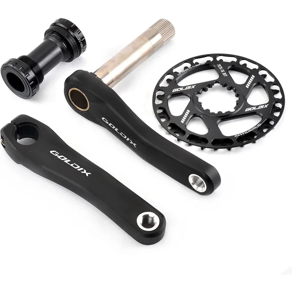 GOLDIX Kinder-Fahrradkurbelsatz 110mm/127mm/140mm/150mm/155mm/160mm Kurbel MTB Kinderkurbelsatz 28T-38T Kettenblatt für Shimano SRAM