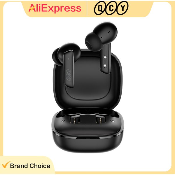 Słuchawki bezprzewodowe QCY HT05 Melobuds ANC, redukcja szumów 40dB, tryb wielotrybowy ANC, 6 mikrofonów, połączenia wzmocnione AI, Bluetooth 5.2, tryb transparencji, 30 godzin pracy.