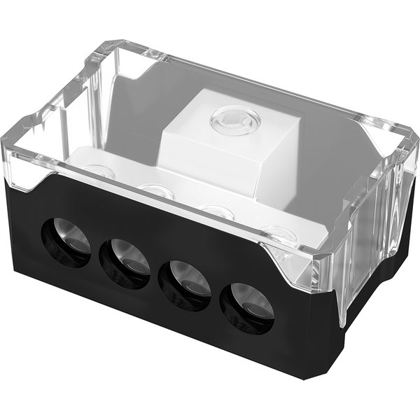 Bloc de Distribution d'énergie Audio à 4 voies, jauge 1x0/2/4 AWG en jauge 4X 4/8/10, bloc de connexion pour distributeur de terre pour séparateur