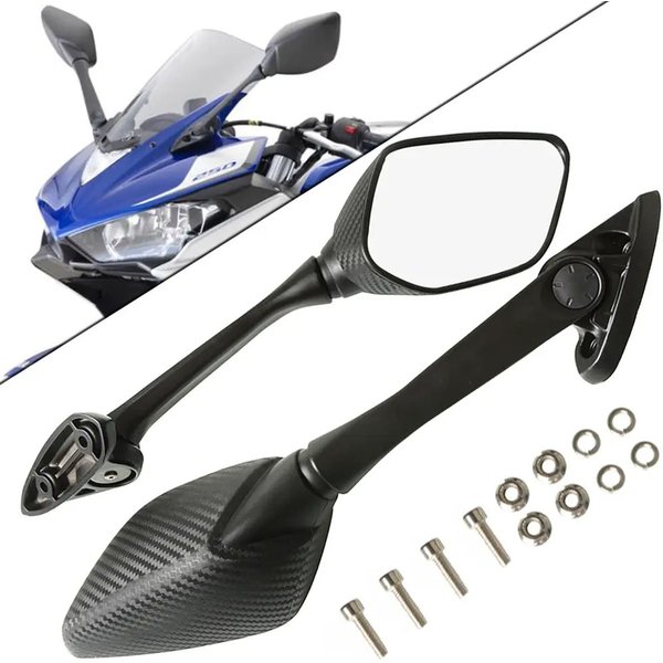 Motorrad-Seitenrückspiegel, Toter-Winkel-Rückspiegel für Yamaha YZF R3 2015-2017 R25 2014-2016 YZF-R3 YZF-R25