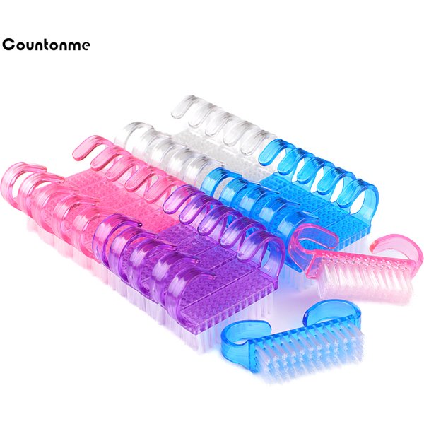 100Pcs Nail art Pinsel Nagel Staub Power Reinigung Pinsel Entferner Acryl Nagel Maniküre Weiche Entfernen Kleine Winkel Nagel Pflege werkzeuge