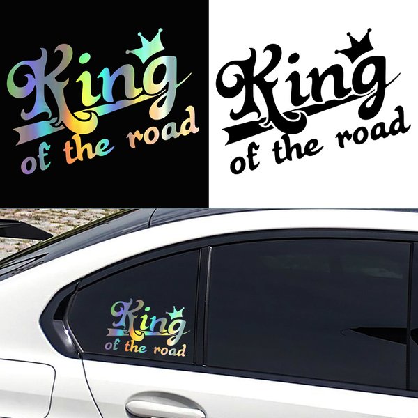 G166 20X15CM king of the road funny car sticker vinyl decal waterproof car auto stickers on car truck bumper rear window