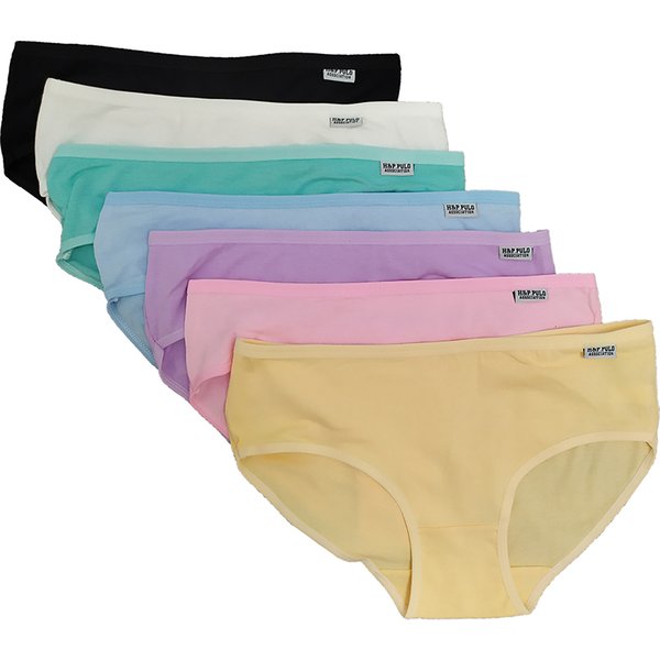 7 pièces culottes pour femme sous-vêtements en coton slips Sexy respirant doux Lingerie femme slips filles mignon couleur unie caleçons chauds
