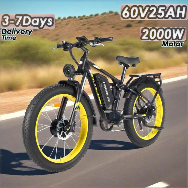 FINDER26 V3 E-Bike 2000W Motor 60V25AH Akku Hydraulische Bremsen Elektrofahrrad 26-Zoll Fette Reifen Allterrain-Elektrofahrrad