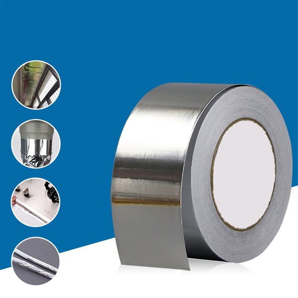 Ruban adhésif d'étanchéité en aluminium, 1 pièce, résistant à la chaleur, réparation de conduits, ruban adhésif en aluminium résistant aux hautes températures