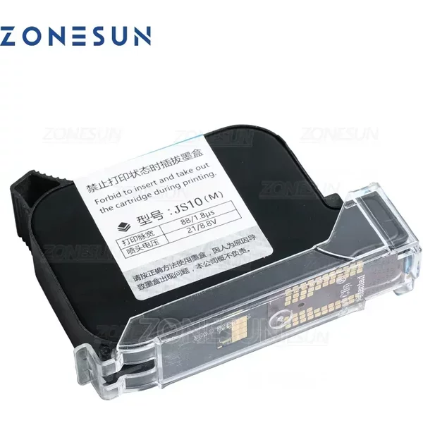 Imprimante jet d'encre portable intelligente USB ZONESUN pour codes QR, machine de codage, cartouche d'encre pour boîte d'encre d'imprimante ZS-IC1