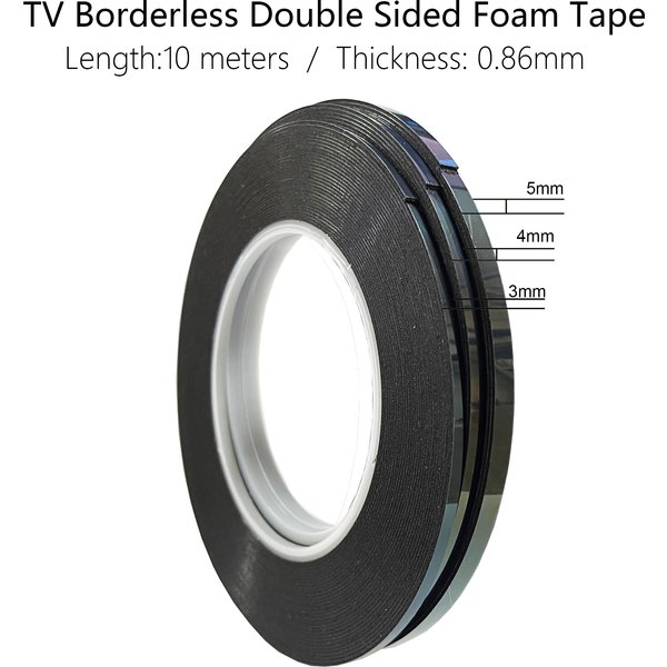 3 4 5 6 mm LCD-Bildschirm, rahmenloses Klebeband, doppelseitiges Klebeband für TV, randlos, gebogenes Display, Reparaturzubehör