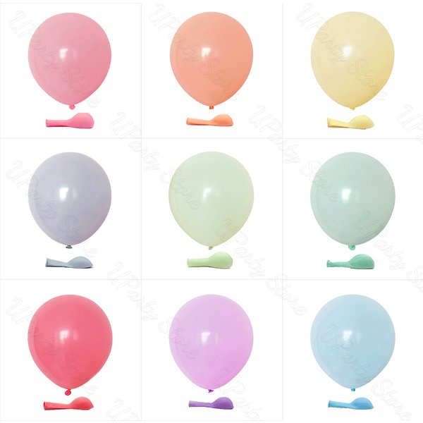 10/20/30 pièces Macaron anniversaire ballon bonbons Maca vert jaune Pastel rose bleu Ballons pour bébé douche décoration de fête de mariage