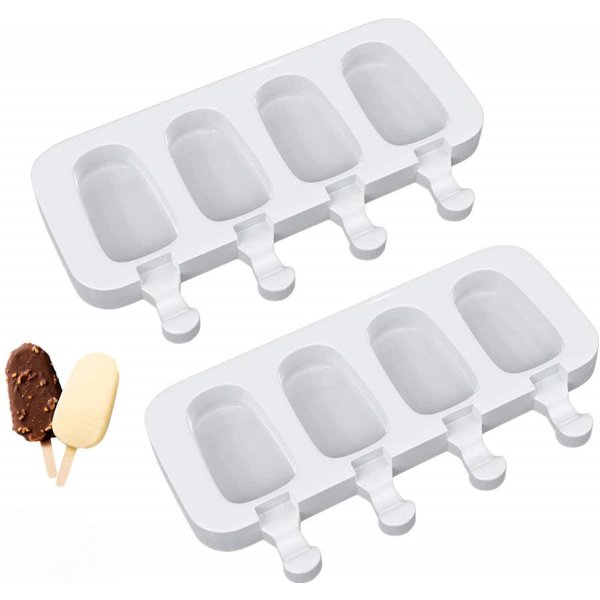 Moule à crème glacée en Silicone à 4/8 trous, bricolage, Dessert au chocolat, moules à glace, plateau, fabricant de glaçons, outils faits maison, fournitures de fête d'été