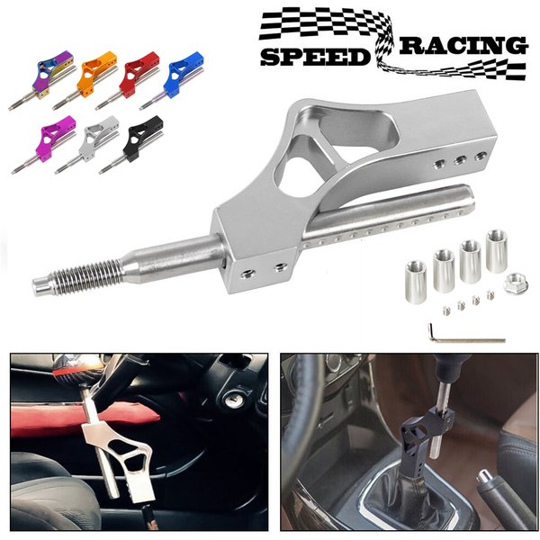 Kit d'extension de levier de vitesse de voiture en aluminium, avec 4 adaptateurs, Extension de levier à hauteur réglable pour véhicule de changement de vitesse Honda
