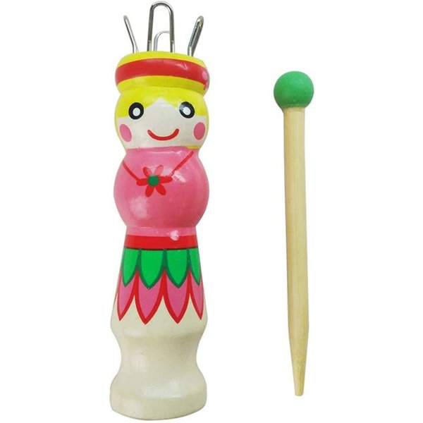 Poupée en bois à tricoter à la main, fil de laine, tricot, peinture à la main, corde tressée, machine à tricoter, bricolage, accessoires de bricolage