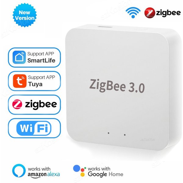 Tuya Zigbee 3.0 Gateway Hub Smart Home Wireless Bridge Smart Life APP Remote Control Automation Device Works with Alexa Google