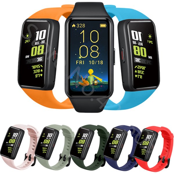 Für huawei band 6 silikon armband smart armband ersatz armband sport uhr armbänder für honor band 6 7 correa zubehör