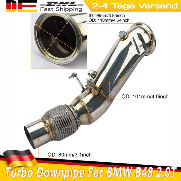Turbo-Downpipe für BMW B48 2.0T F20 F21 F22 F23 F30 F31 F34 120i 125i 220i 230i 320i 330i 420i 430i F32 F33 F36 2.0T 2016 Auto-Abgaskrümmer