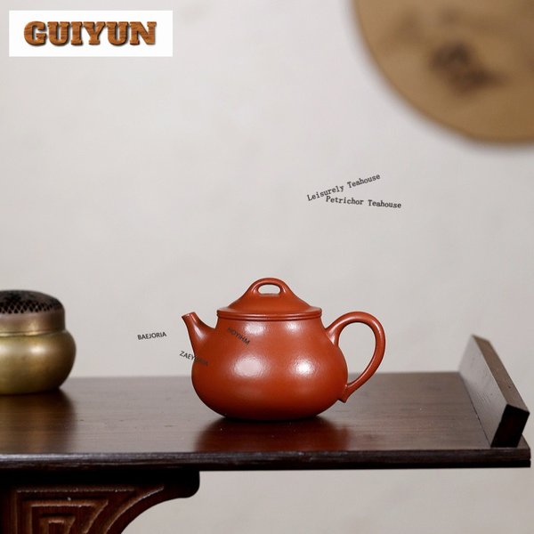 150ml Authentic Yixing Purple Clay Teapots Handmade Ling Zhu Pot Raw Ore Zhu Mud Kettle Chinese Zisha Tea Set Collection Craft