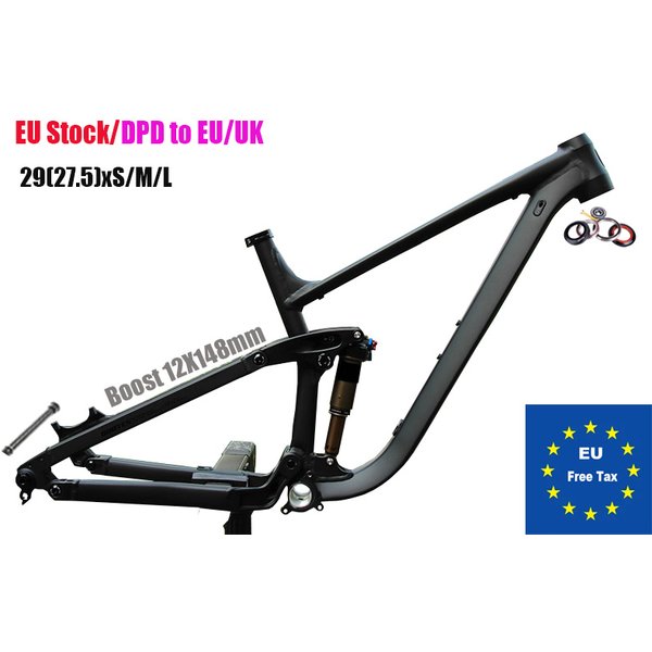 Rama rowerowa Soft Tail Full Suspension Enduro, aluminiowa, do rowerów górskich 29/27.5 ER DH AM, Boost 148mm, tylna osie Boost 148mm, dostępna w UE, wysyłka DPD