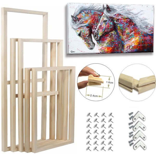 Wahl 30x40 30x30 40x50 Holzrahmen pour Leinwand Ölgemälde Bild Natur DIY Rahmen pour Diamantmalerei Bild Wandkunst Dekor