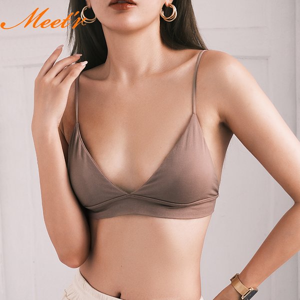 Meet'r Frauen Dünne Unterwäsche Top Bhs Weibliche Sexy Gepolsterte Dessous Nahtlose Draht Frei Atmungsaktive Bh Bralette Dessous