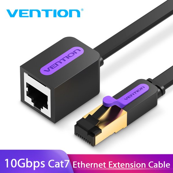 Vention Ethernet-Kabel RJ45 Cat 7 Verlängerungskabel Stecker auf Buchse Lan-Netzwerk-Verlängerungskabel 1 m 2 m 3 m 5 m 8 10 m Kabel für PC Laptop