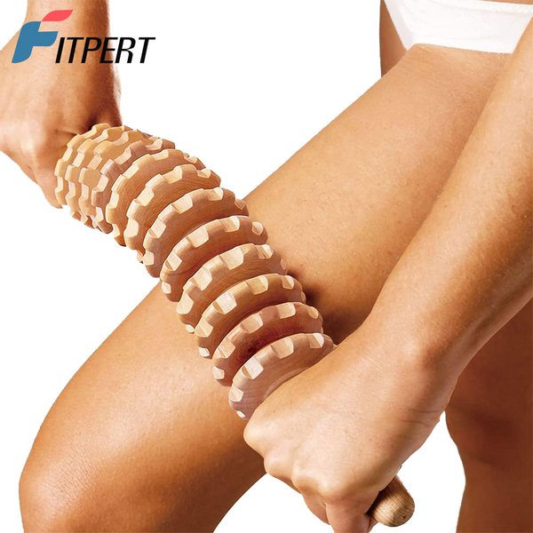 Rouleau en bois incurvé pour la Cellulite du ventre, outil de Massage thérapeutique en bois pour la mise en forme du corps, bâton de Massage en bois pour le Drainage lymphatique