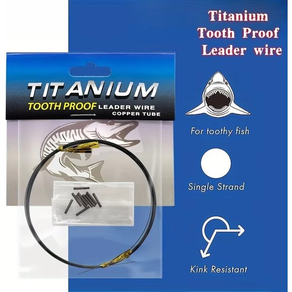 Zestaw YOTO Titanium Bite-Proof Leader Kit - 3-metrowy linka wędkarska do połowów morskich z osłonami (15-44lb)