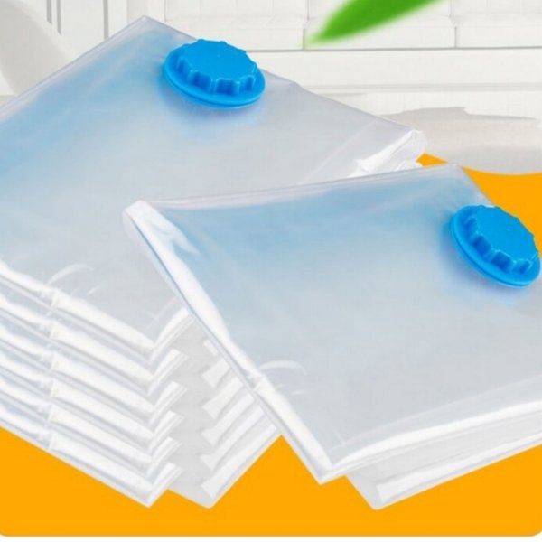 Sac sous vide réutilisable et couvercle de pompe pour le rangement des vêtements, grand récipient de rangement en plastique, sac de compression africain, accessoires de voyage