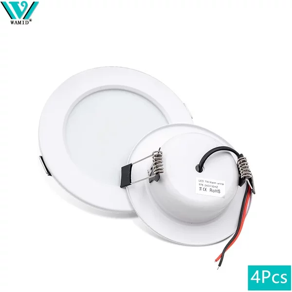4 pièces Led Downlight 5W 9W 12W 15W 18W AC 110V 220V plafonnier encastré vers le bas lumière DC12V 24V LED rondes panneau lumineux projecteur