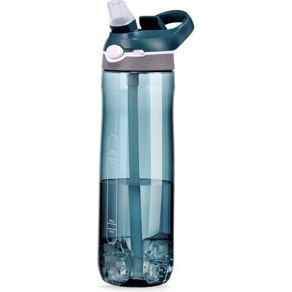 Bouteille d'eau en matériau Tritan de 750ml/1000ml, avec paille, écologique, Durable, pour salle de sport, Fitness, Sport de plein air, Shaker, bouteille de boisson