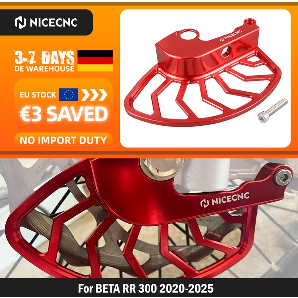NICECNC Für Beta RR 300 RR 250 2020-2025 Motorrad Vorderer Bremsscheibenschutz RR 125 RR 350 RR 390 RR 430 480 Race Edition Racing