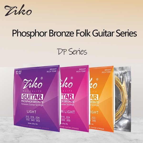 ZIKO Folk Gitarre String Phosphor Bronze DP-010 DP-011 DP-012 Professionelle Hochwertige String Gitarre Zubehör Instrument Teil
