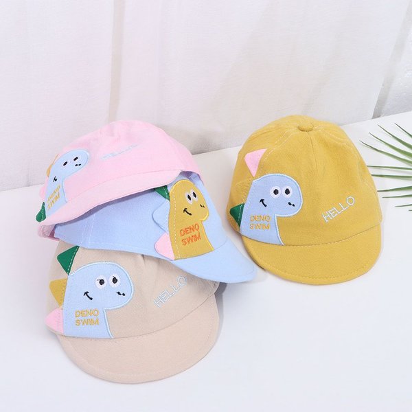 Casquette de Baseball en maille pour bébé, dessin animé dinosaure, chapeau de soleil pour enfants, garçons et filles, casquette réglable pour l'extérieur, pour tout-petits