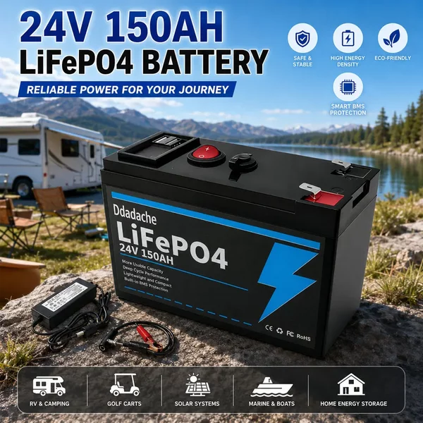 Kostenloser Versand, 24V 150 Amperestunden 18650 Lithium-Akku-Pack, wiederaufladbarer Solar-Akku für Elektrofahrzeuge + 25,2 Volt 2 Ampere Ladegerät, geeignet für Unkrautbekämpfungsmaschinen als