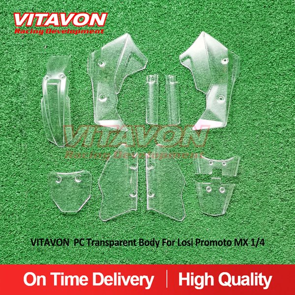 VITAVON PC Transparente Karosserie für Losi Promoto MX 1/4