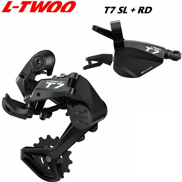 NOUVEAU! Manette de vitesses LTWOO T7 1x10 vitesses à dégagement bidirectionnel + dérailleur arrière à amortissement stabilisé, longueur de la cage 82 mm, 10 vitesses